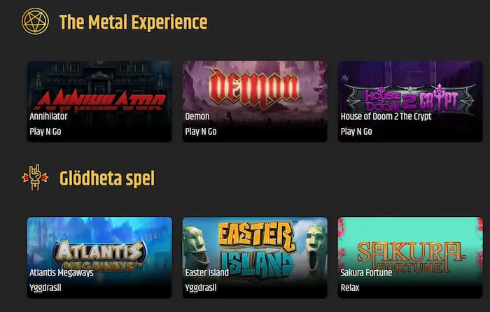 Metal Casino spel